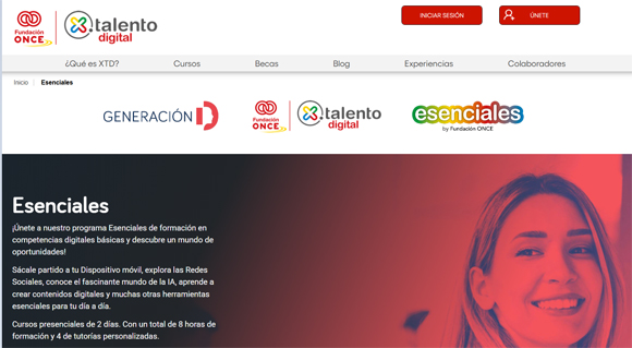 Fundación ONCE ofrecerá más de 400 cursos de competencias digitales básicas en Andalucía