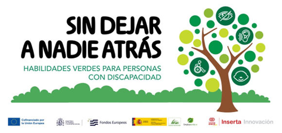 Cartel promocional de empleos verdes