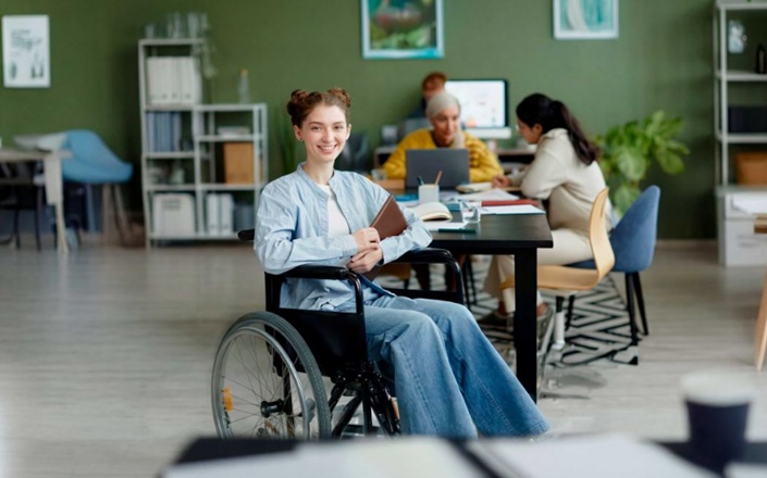Alumna con discapacidad